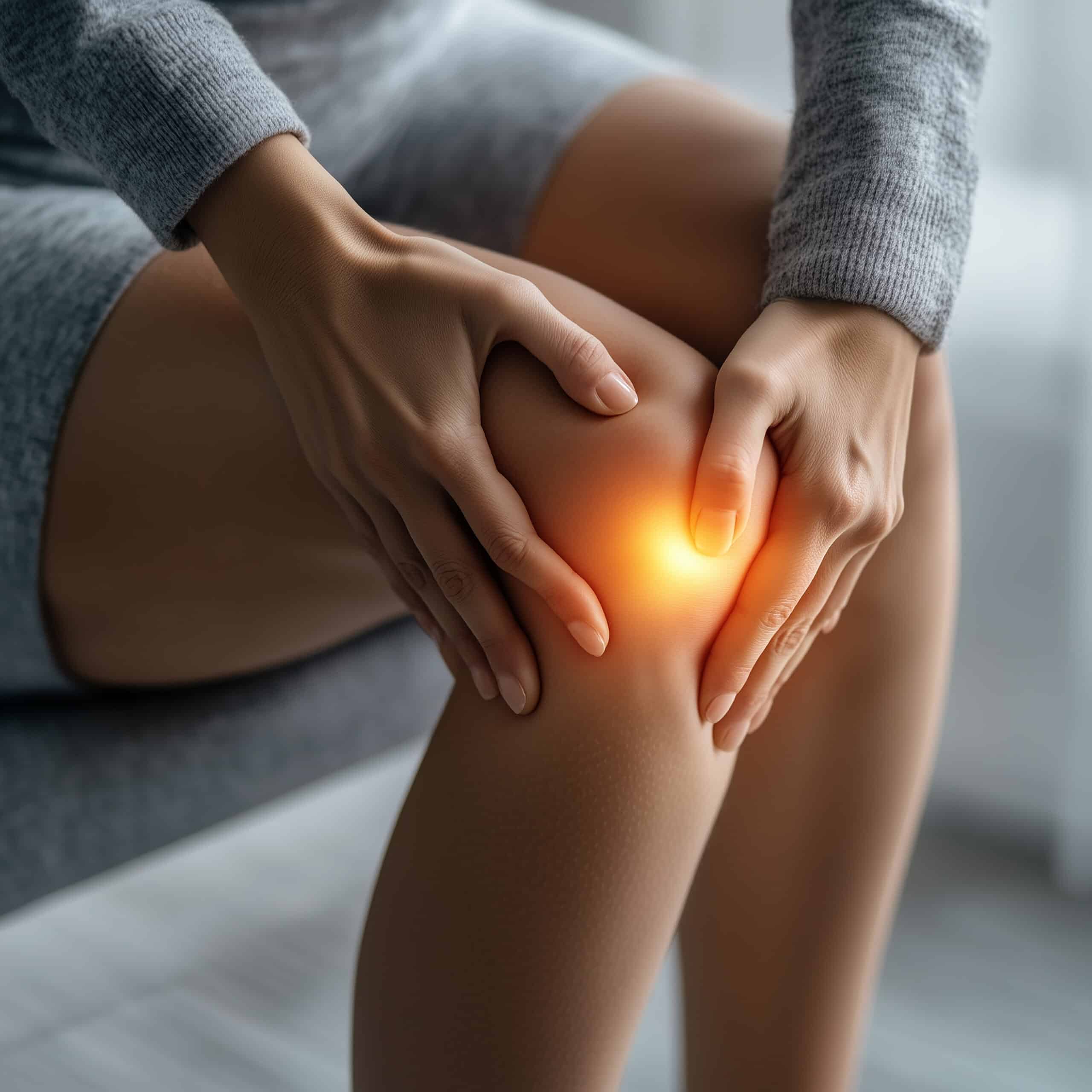 woman-with-knee-that-has-knee-injury-it <br />
A woman with a knee that has a knee injury on it